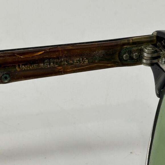 Vtg Sunglasses 50s 60s Shuron Ronsir Browline Eyeglasses Cat Eyes Etched Alumin main image 11